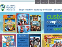 Tablet Screenshot of creativeproductsourcing.com